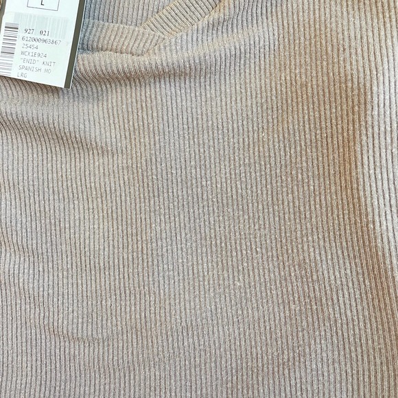 BCBGMaxAzria Enid Knit Spanish Moss Knit Long SleeveTop - Picture 6 of 8